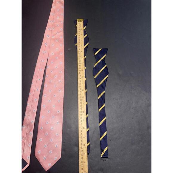 Brooks‎ Brothers Quiet Luxury Designer Business Preppy Silk Standard Bow Tie Lot - Picture 5 of 13